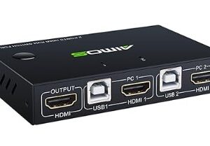 AM-KVM201CL  AIMOS INTERRUPTOR HDMI KVM 2 EN 1